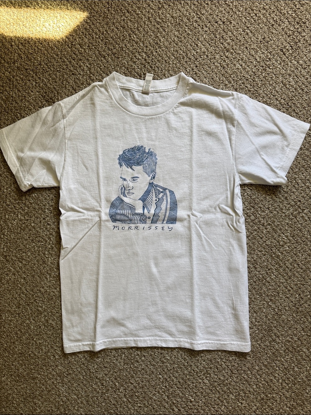 Morrissey T-Shirt - Morrissey graphic tee by artist Timoteo size S